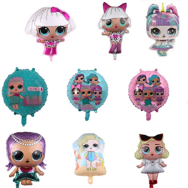 2019 Новая алюминиевая кукла сюрприз Русалка Кукла воздушный шар вечерние