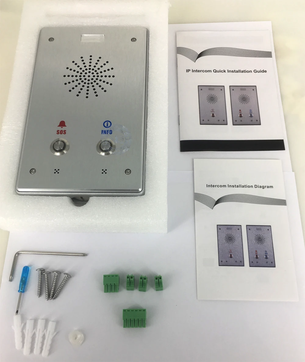 SIP intercom дверной контроль доступ с двойными DSS клавишами промышленная трансляция