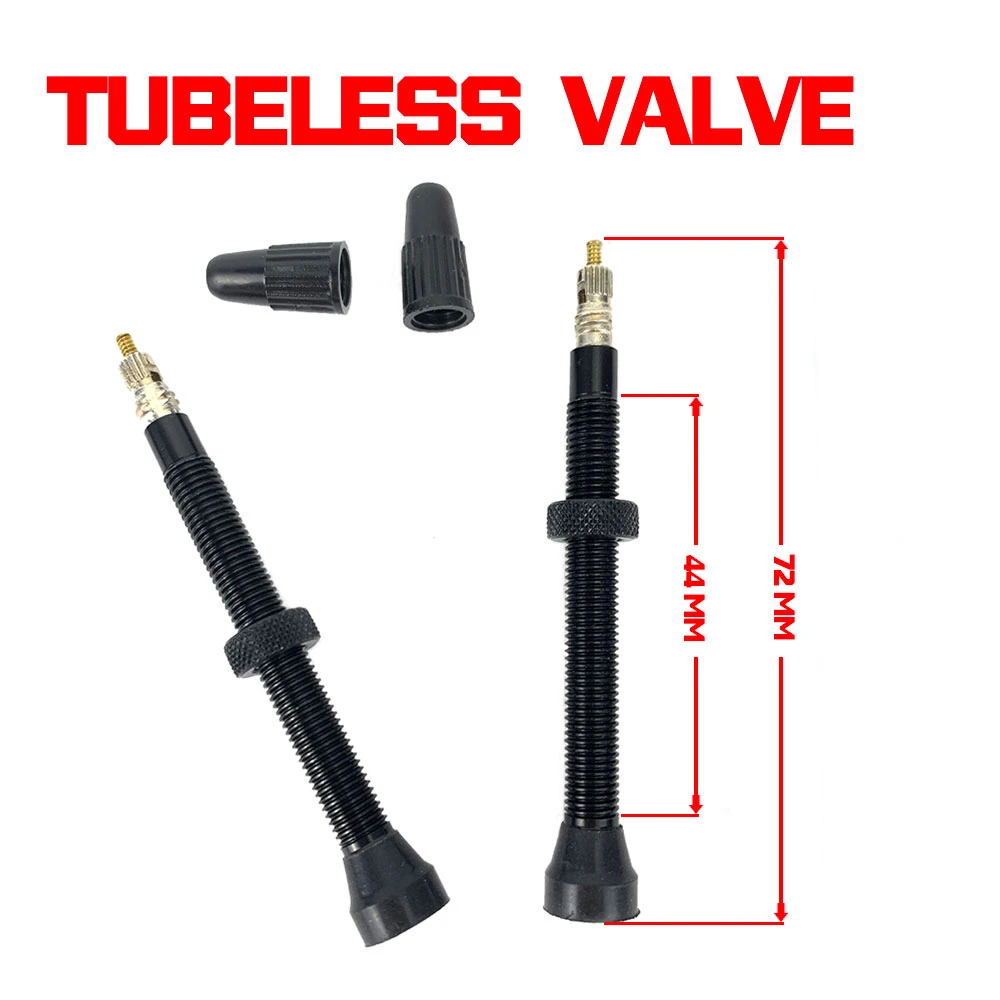  2 Pcs 72MM Ultra Light French Valve Aluminum Alloy Bike Tubeless FV For MTB Mountain Road Bicycle Tire 5g/pcs | Спорт и развлечения