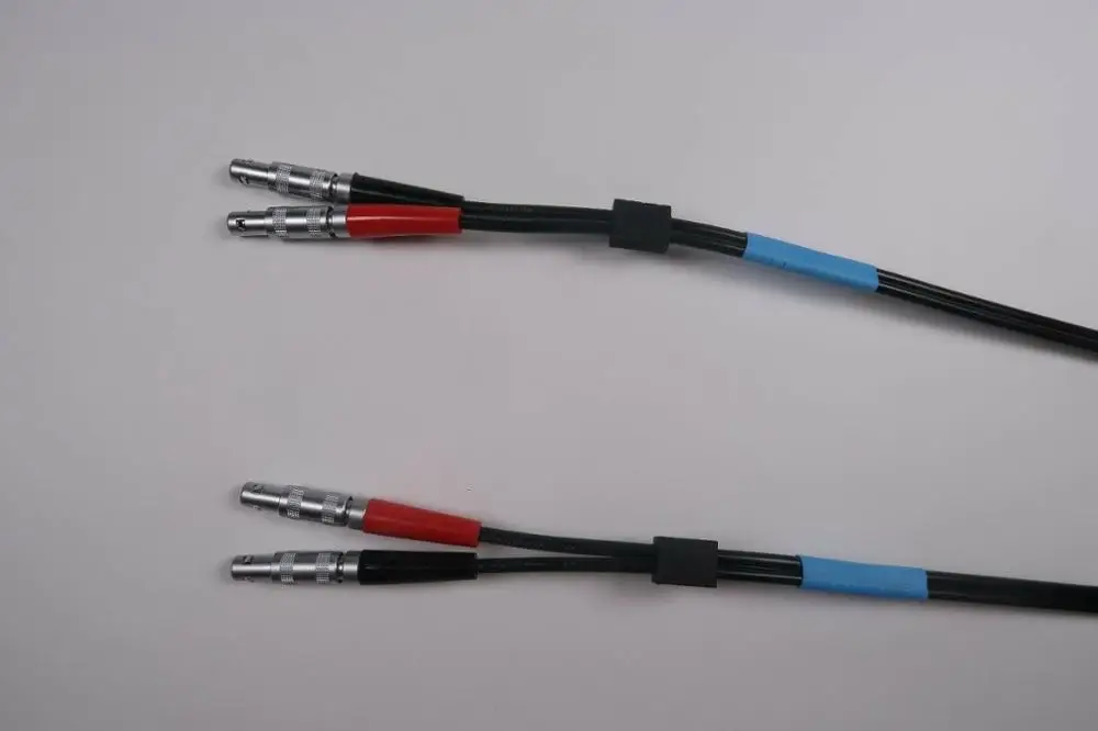 Двойной RG174 промышленный коаксиальный кабель UT LEMO 00 до для NDT инструментов |