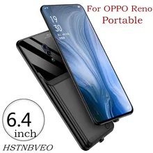 HSTNBVEO 6000mAh Battery Charger Cases for OPPO Reno Battery Case Power Bank Cover For OPPO Reno Charging Cases