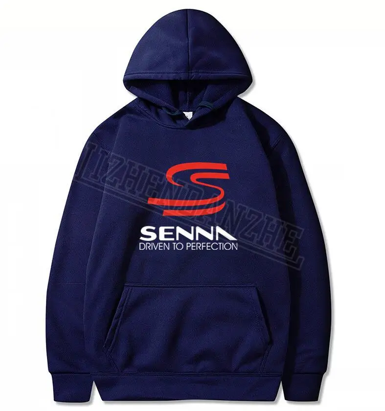 Толстовки с капюшоном Ф1 чемпион мира Айртон Сенна мужские толстовки