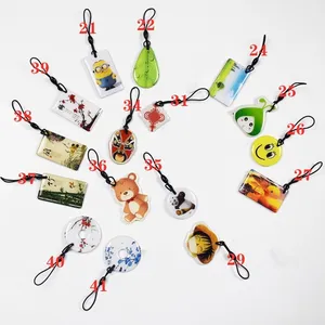 100 шт.лот 125 кГц Мультяшные водонепроницаемые эпоксидные метки, бесконтактные RFID перезаписываемые T5577 футбольные карты для ключей RFID, копировальный аппарат