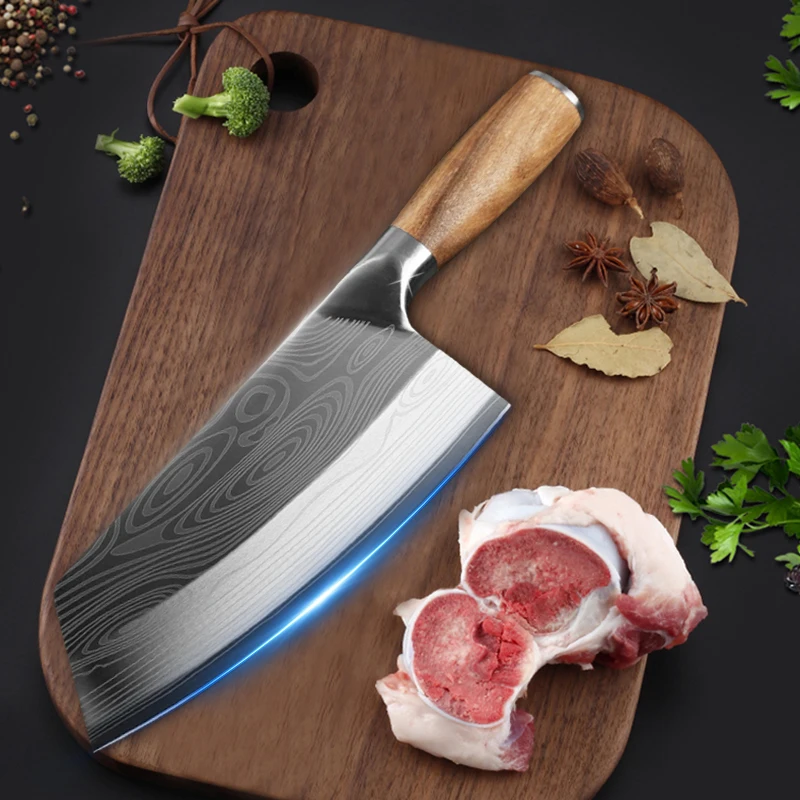 4Cr13 кухонный нож шеф-повара для мяса пакеты хранения рыбы и овощей резак нарезки