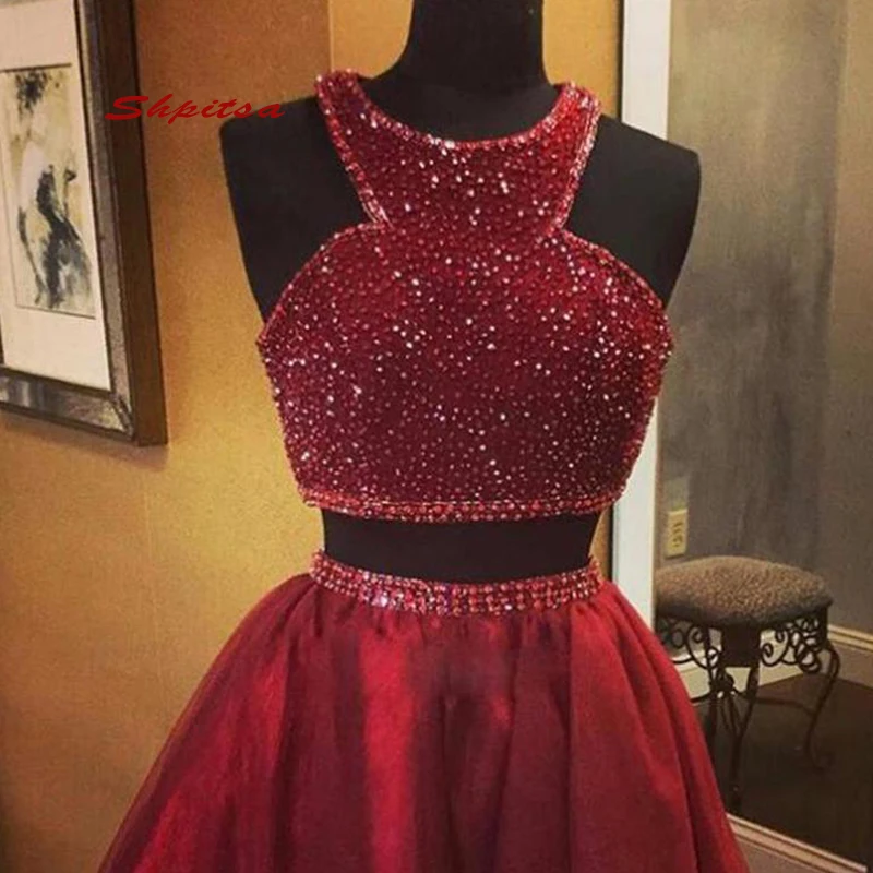 Little Short Homecoming Dresses Plus Size Two 2 Piece 8th Grade Prom Dresses Junior High Cute Cocktail Formal Dresses images - 6