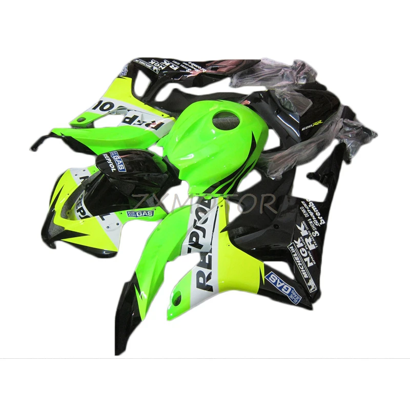 

Superior fairings For HONDA CBR 600 RR 2007 2008 Green Yellow Black cbr600rr 07 08 CBR 600RR Bodywork Injection Fairing kit DX20