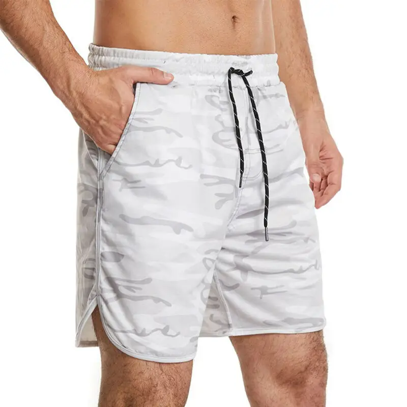 

Men's Loose Camouflage Casual Pocket Drawstring Shorts Summer Beach Cargo Pants