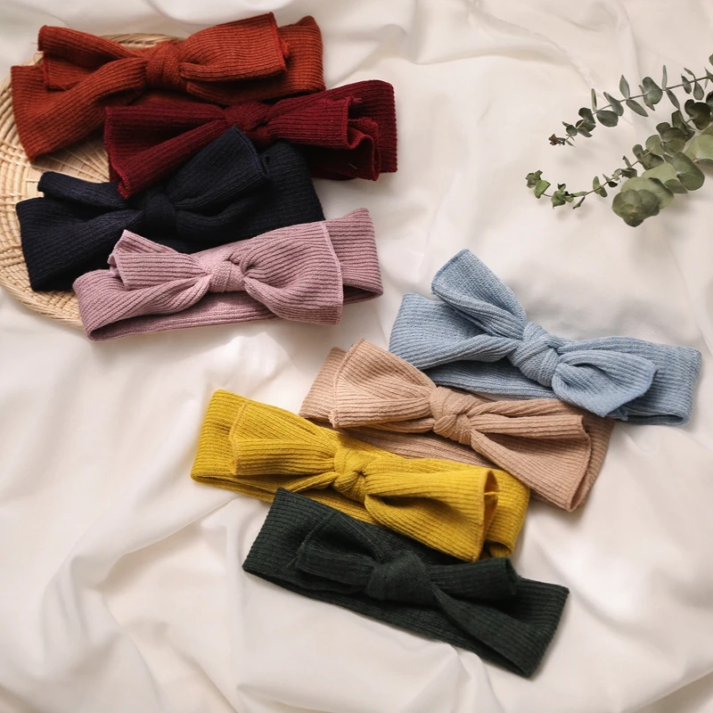 

1Pcs Baby Headband Bows Headband Children Hair Accessories Elastic Headbands Newborn Photography Accessories Hair Band Turban