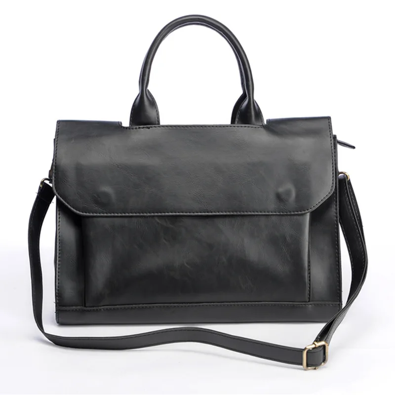 Men's Leather Briefcase PU Material Men's Shoulder Bag For Men Crossbody Bags 2021 Fashion Business Briefcase handbag