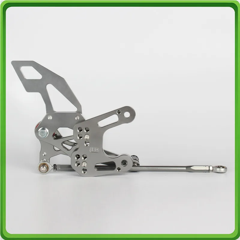 

FULL-REV RACING Adjustable Rearsets Rear set Foot Rest Pegs Pedal For Kawasaki Ninja ZX10R ZX 10R ZX-10R 2008 2009 2010 Gray