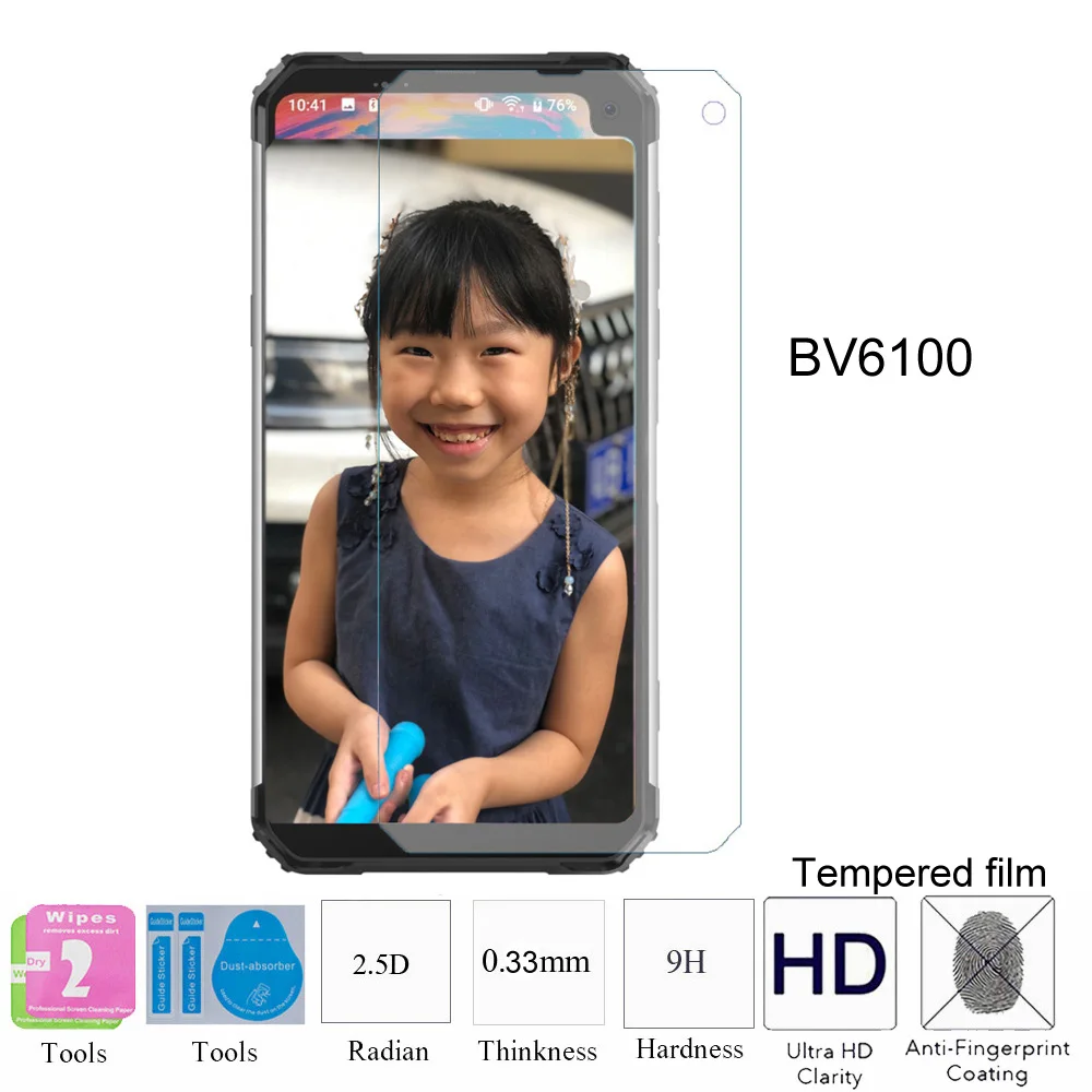 Закаленное стекло для BV9100 BV9900 Pro BV6100 BV6000 BV6000S BV6800 BV7000 BV8000 2 шт. Защитная пленка