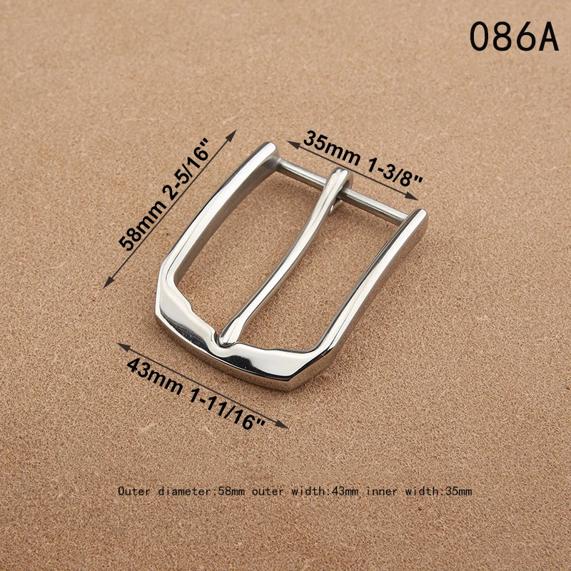 1pcs Stainless Steel 35mm Belt Buckle End Bar Heel bar Single Pin Heavy-duty For 32mm-34mm Belts Leather Craft Accessory | Дом и сад