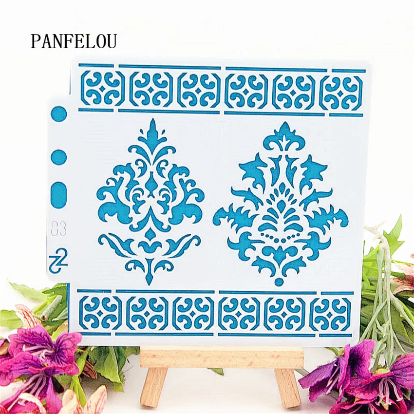 Лидер продаж трафареты для скрапбукинга с волшебными цветами Пластиковая форма