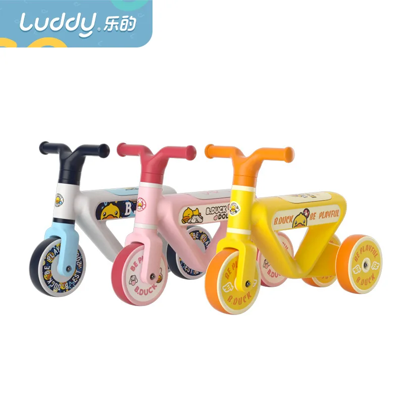 LUDDY Little Yellow Duck Balance Car Baby Toy Gift Twisting Car 1-3 Years Old Baby Child Walker  Walker for Baby