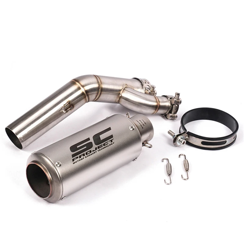 

For BMW S1000RR S1000XR S1000R 2017 2018 Motorcycle 51mm Exhaust Middle Link Pipe Escape Connection Pipe Full System
