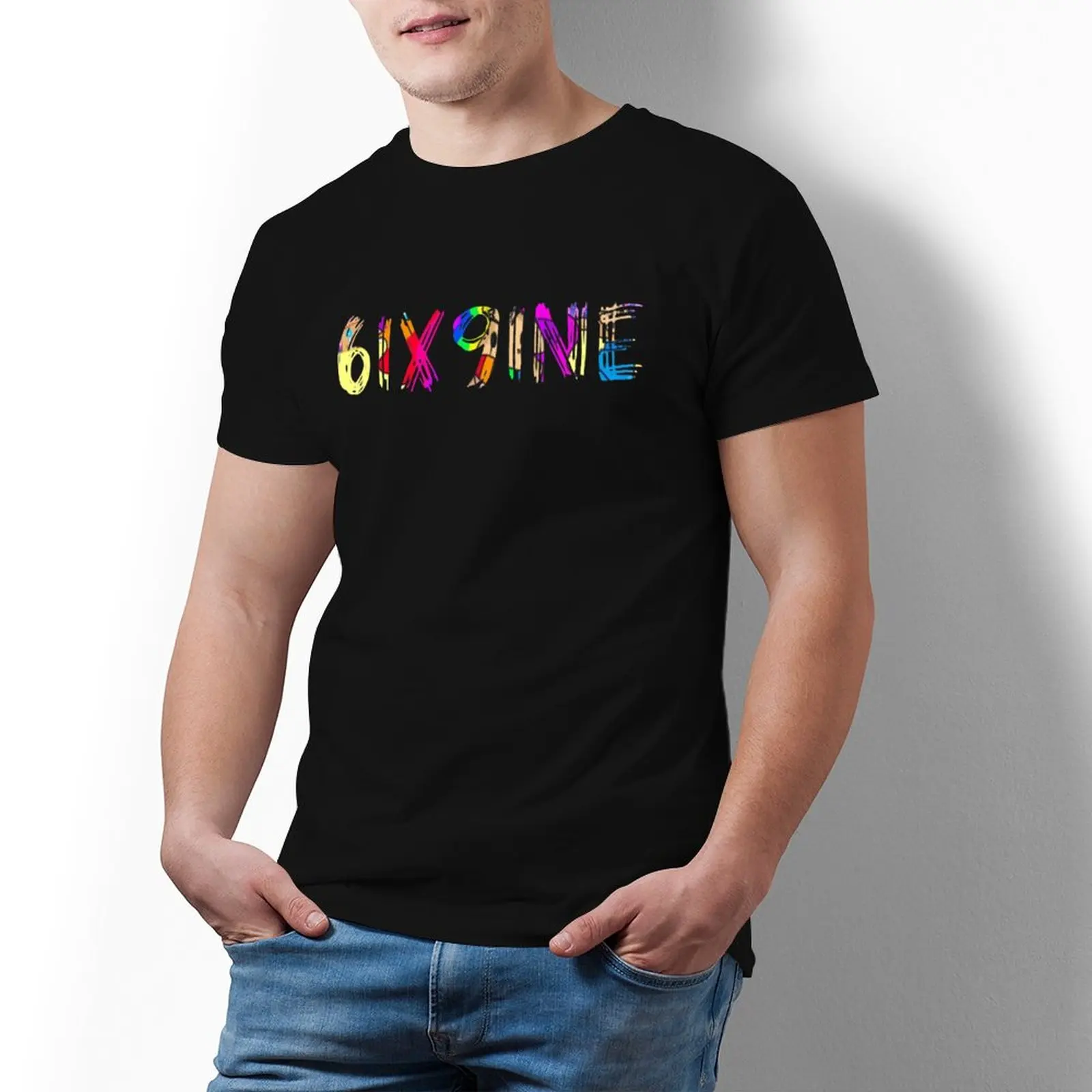 

Man 6ix9ine T Shirt Cute 100 Percent Cotton Printed Tee Shirt Short-Sleeve Summer Tshirt Plus Size