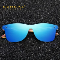 ezreal handmade sunglasses men polarized colorful wooden eyewear women mirror fashion sunglasses oculos de sol masculino uv400