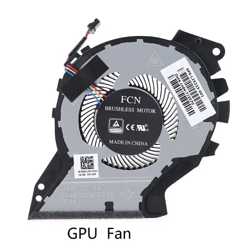Ноутбук CPU/GPU Вентилятор охлаждения Замена радиатора для Hp ZHAN99 TPN C134 аксессуары