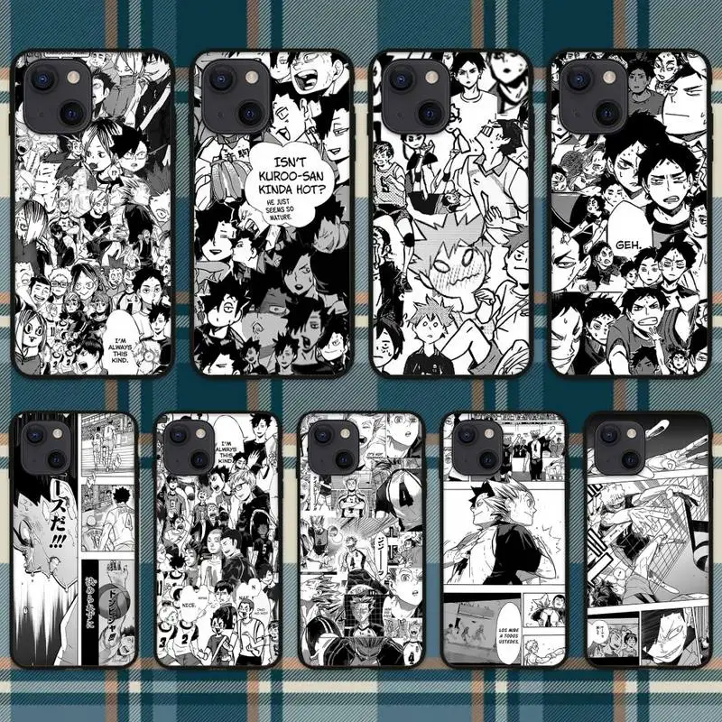 

Чехол для телефона RUICHI Haikyuus манга для iPhone 11 12 Mini 13 Pro XS Max X 8 7 6s Plus 5 SE XR