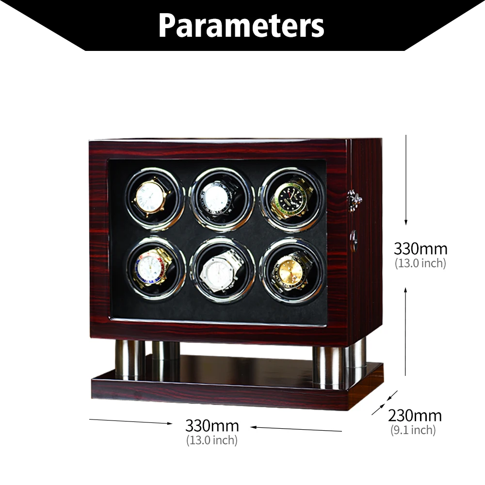 Новинка устройство для намотки часов 6 автоматических дисплей с функцией