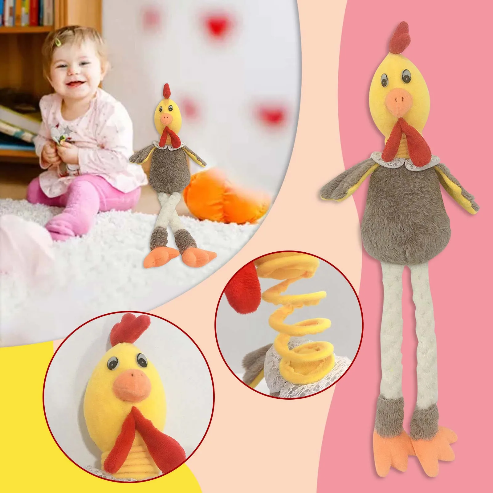 

Children's Plush Toy Electronic Shake Voice Turkey Doll Funny Pet Doll Cats Dog Pet Toy Tricky Doll Kids Early Education Toy R5