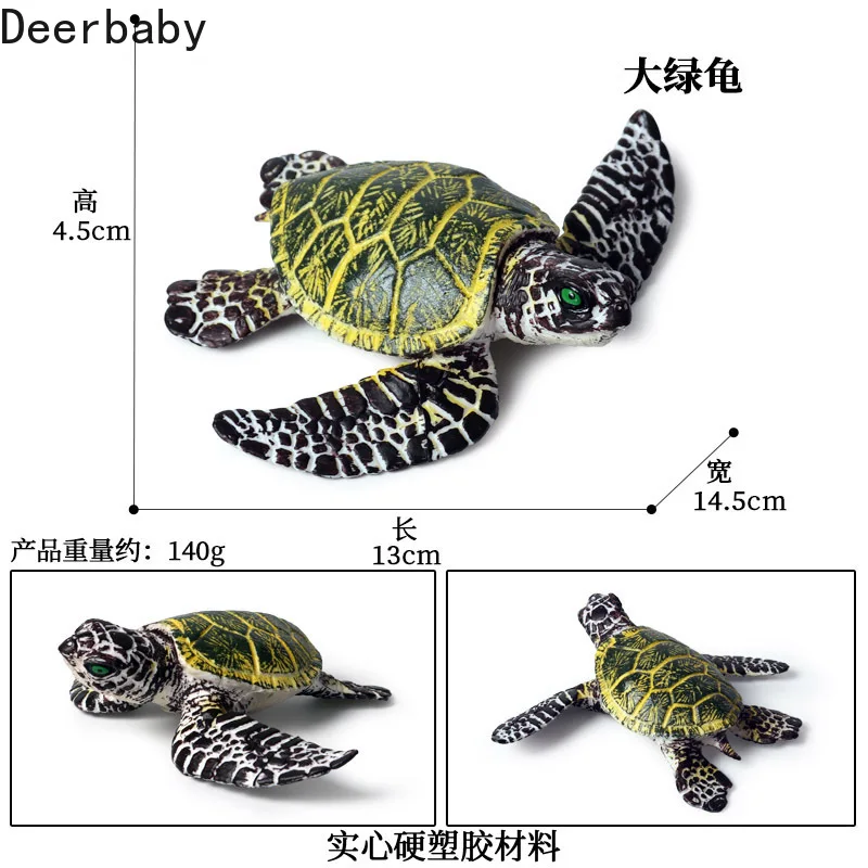 

Твердые моделирование модель морского животного с рисунком больших зеленых черепаха модель черепахи детская игрушка украшения