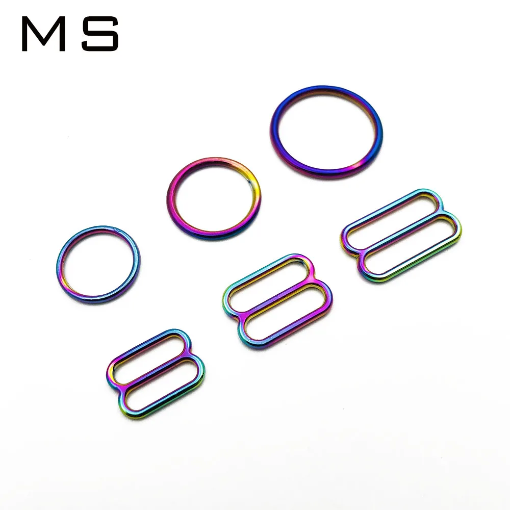 Оптовая продажа 10 компл./лот (20 шт.) кольца и ползунки для бюстгальтера