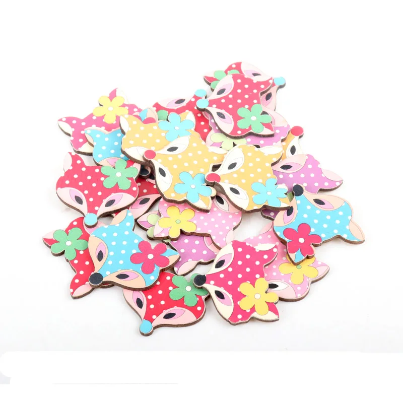 20 шт. декоративные деревянные пуговицы без отверстий для скрапбукинга 26x25