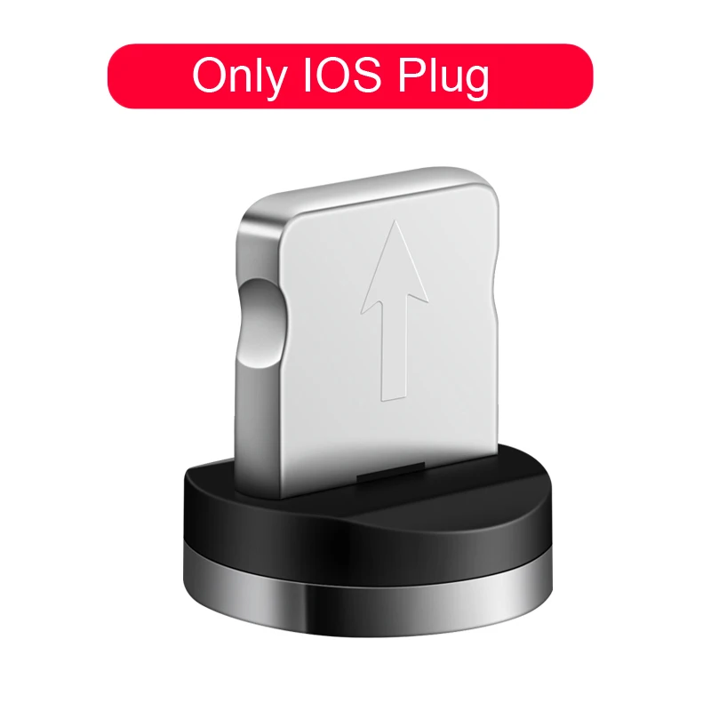 1 м 2 м Магнитный кабель Micro Usb type C Быстрая зарядка Microusb type-C Магнитный зарядный провод USB C для iPhone 11 X Xr Xs 7 usb кабель - Color: Only iOS Adapter