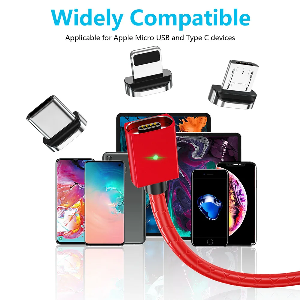 Магнитный кабель MANTIS для Apple iPhone 3A, магнитный кабель usb type C для зарядки Micro USB телефона, зарядное устройство для передачи данных, шнур для быстрой передачи данных на базе Android