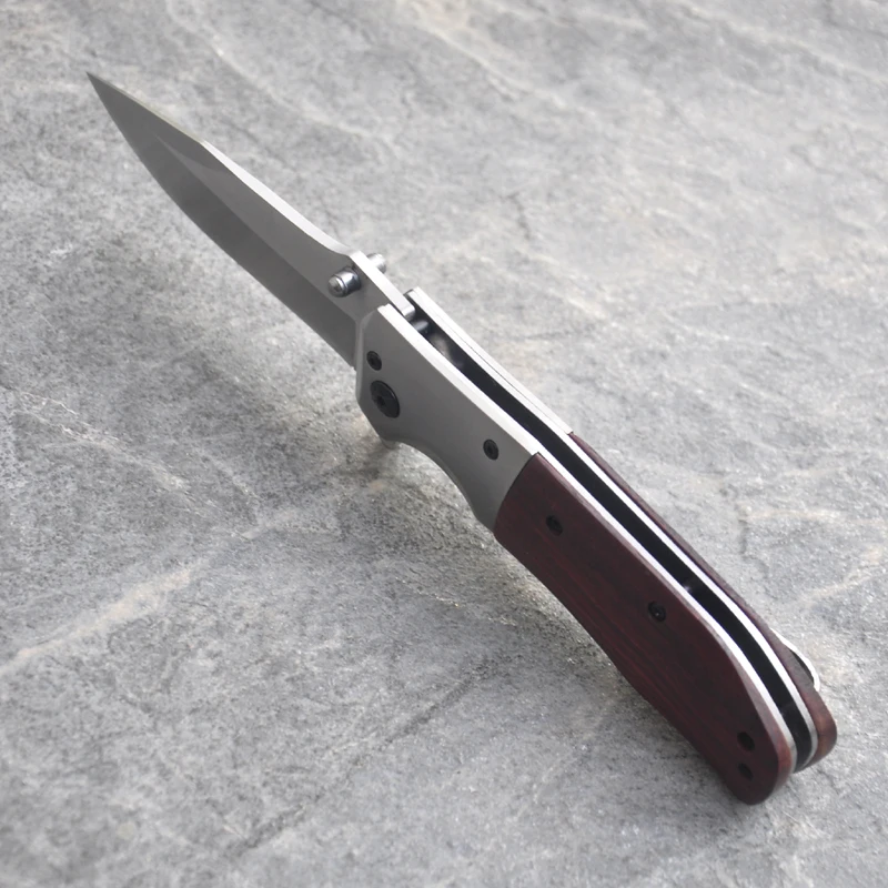 Нож Тактический карманный из стали и черного дерева с лезвием 440с 8 2 дюйма