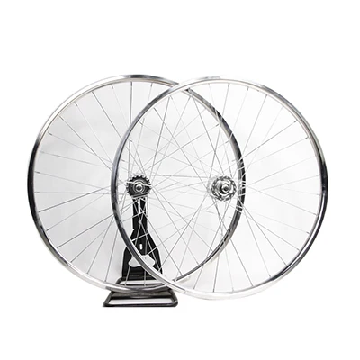 sliver 20mm Fixie обод колеса велосипеда 20 мм алюминиевый сплав Ретро колеса велосипеда передняя 32H ступица флип-флоп винтажная фиксированная передача обод колеса велосипеда - Цвет: sliver 20mm