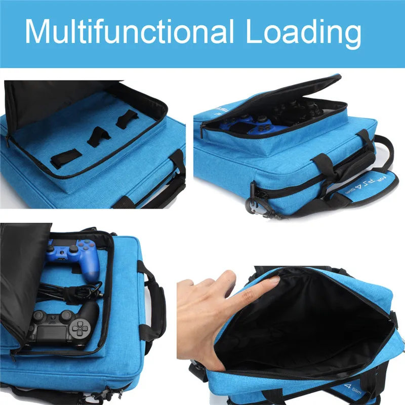 Сумка Slim Game System для PS4 / Pro защитный холщовый чехол на плечо консоли PlayStation 4