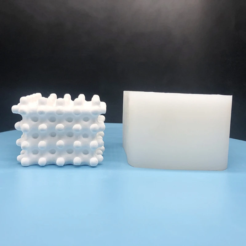 

3D Cube Silicone Mold for Baking Chocolate Cake Dessert Mould Pastry Mousse Trifle Pudding Jelly Cheesecake Candle Making DIY