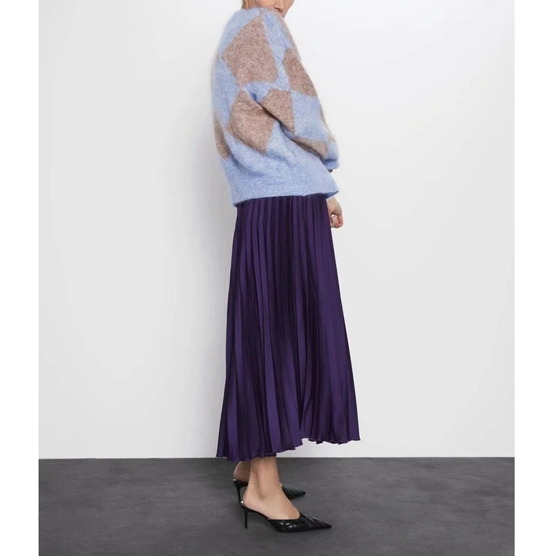 Новый вязаный свитер из шерсти и мохера пуловер с круглым воротником 2019 | Женская