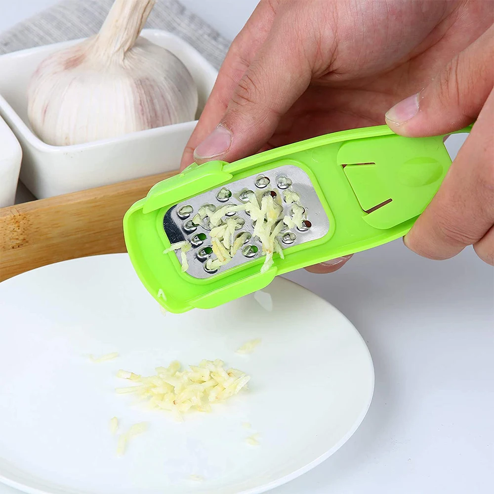 Multi-Function Manual Chopper Garlic Press Ginger Cutter Candy Color Plastic Grinding Tool Grater Grinder Kitchen Accessories | Дом и сад