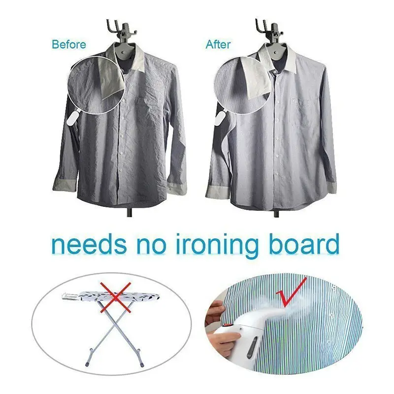 

ITAS1238 850W Portable Ironing Machine Household Clothes Store UK US EUP Plug Garment Steamer Elegant White Free Shipping