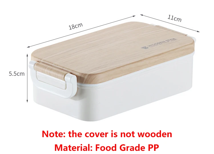 BPA Бесплатный Ланч-бокс экологичный пищевой PP Bento box Microwaveble столовая посуда контейнер для хранения еды для офиса детей