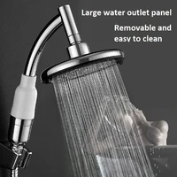 high pressure powerful large shower head water saving bath faucets dual purpose rotatable filter removable bathroom accessories