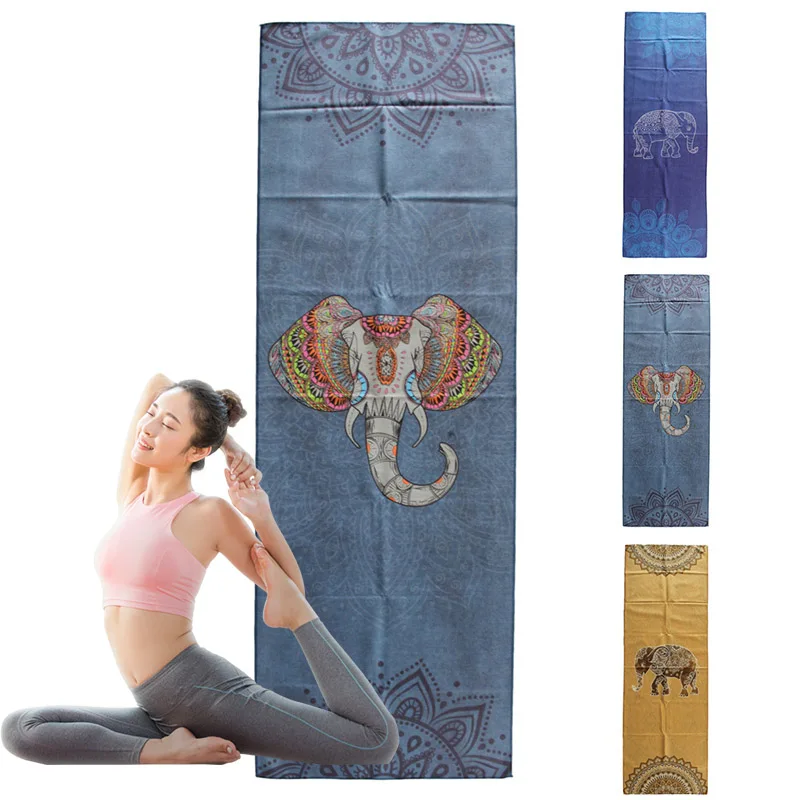 Новое полотенце для йоги портативные дорожные одеяла с принтом Коврик