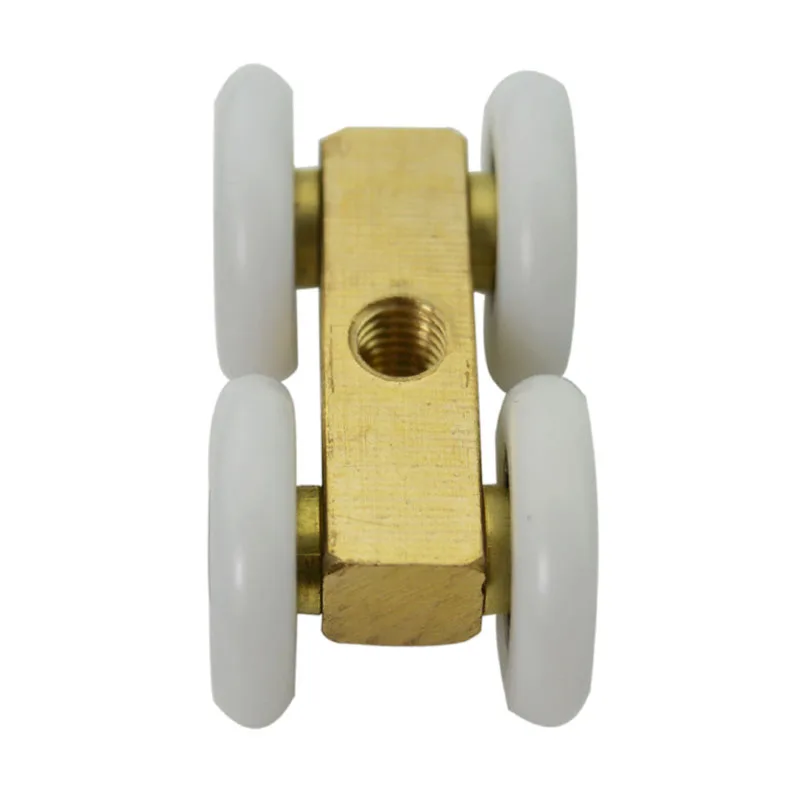 1 шт. стеклянные раздвижные двери для ванной Медные Ролики душевой комнаты