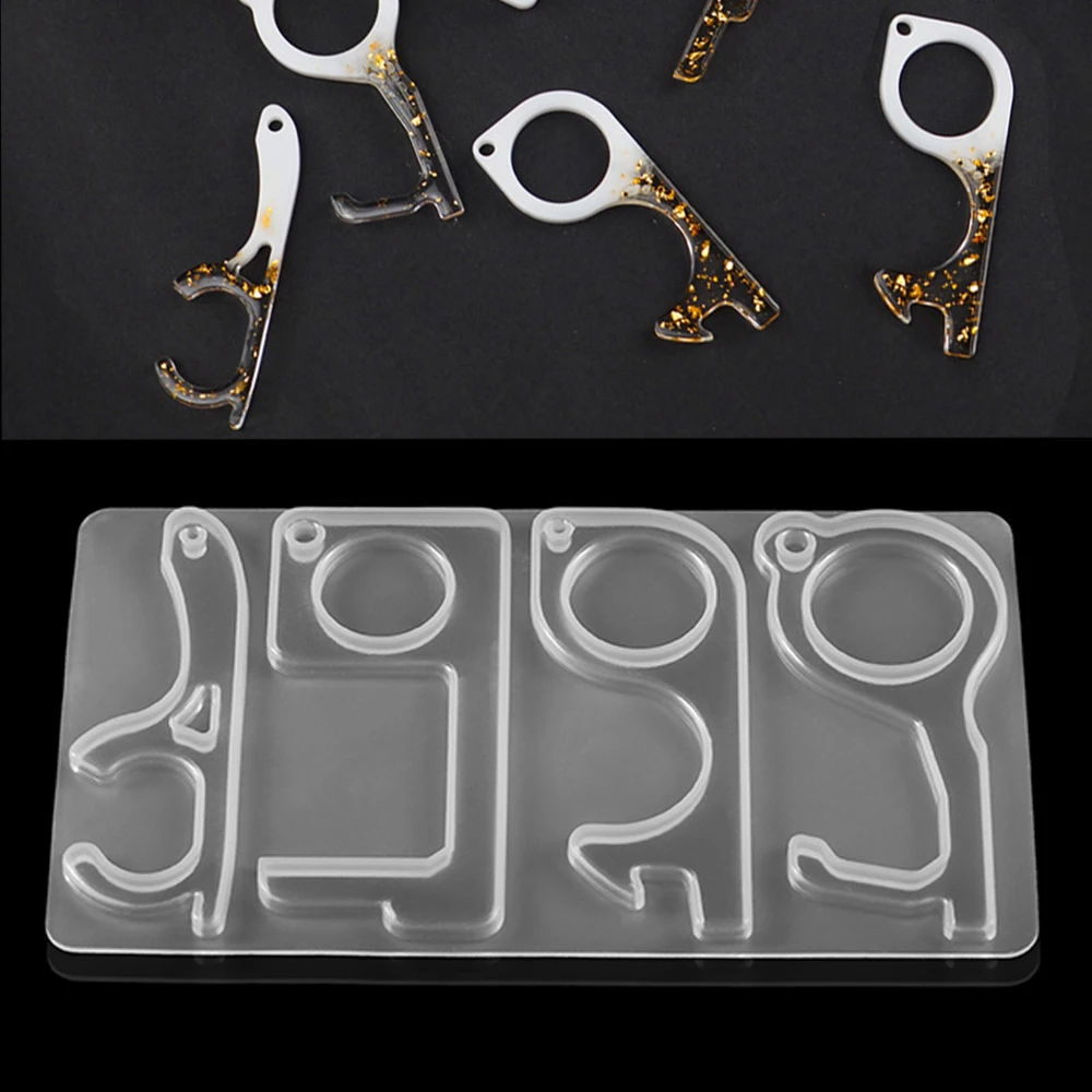 

Брелок для ключей, 4 стиля, формы для эпоксидной смолы, кольцо для ключей, форма для эпоксидной смолы, силиконовая форма для самостоятельного...