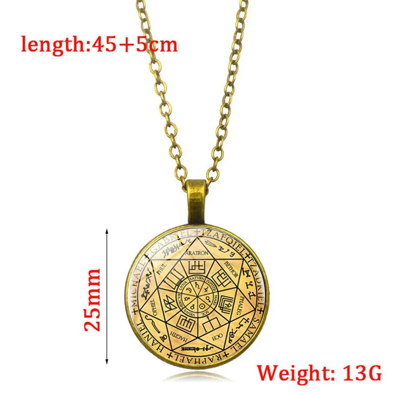 Колье с подвеской в виде колье уплотнениями семь Archangels массивное ожерелье для