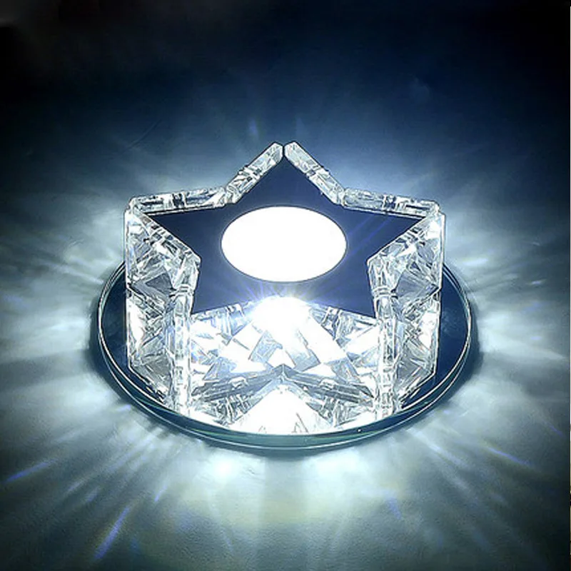 Роскошный Кристалл K9 потолочный светильник звезда романтическая гостиная