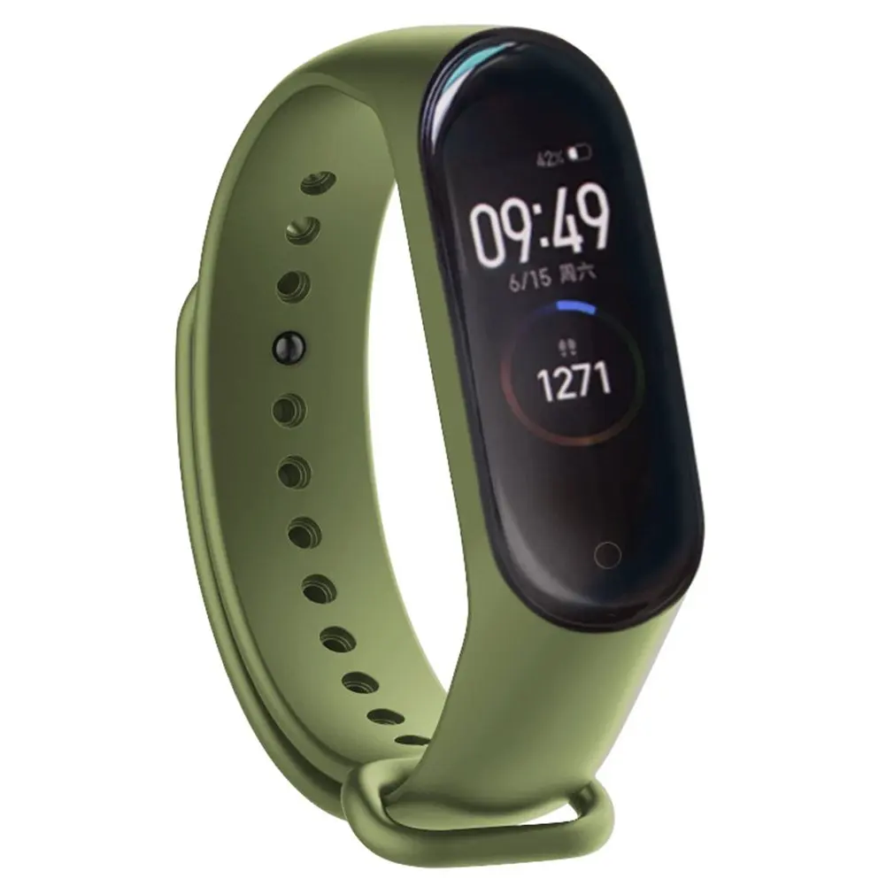 Для Xiaomi Mi Band 3/4 сменный спортивный силиконовый ремешок браслет для женщин и