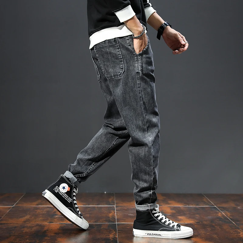 Men High Quality Large Size 2021 Summer Classic Jeans Denim Streetwear Fashion Pants For Male Casual jogging solid Long Trousers