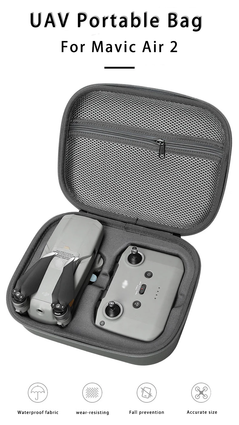 Чехол для DJI Mini 2 Водонепроницаемый чехол хранения ударопрочный портативный