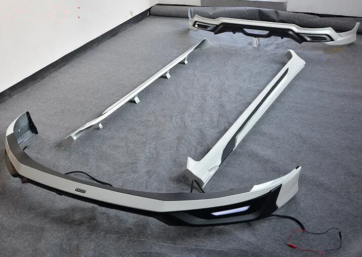 CHR PP Black Primer Body Kit Car Front Rear Bumper Lip Diffuser Cover Side Skirt For Toyota 2018 2019 2020 (with LED Lamp) | Автомобили и