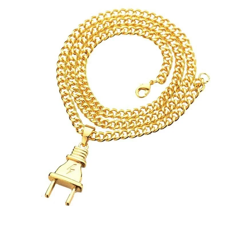 Трендовый Золотой Серебряный цвет сплав панк популярная Имитация Подвеска в