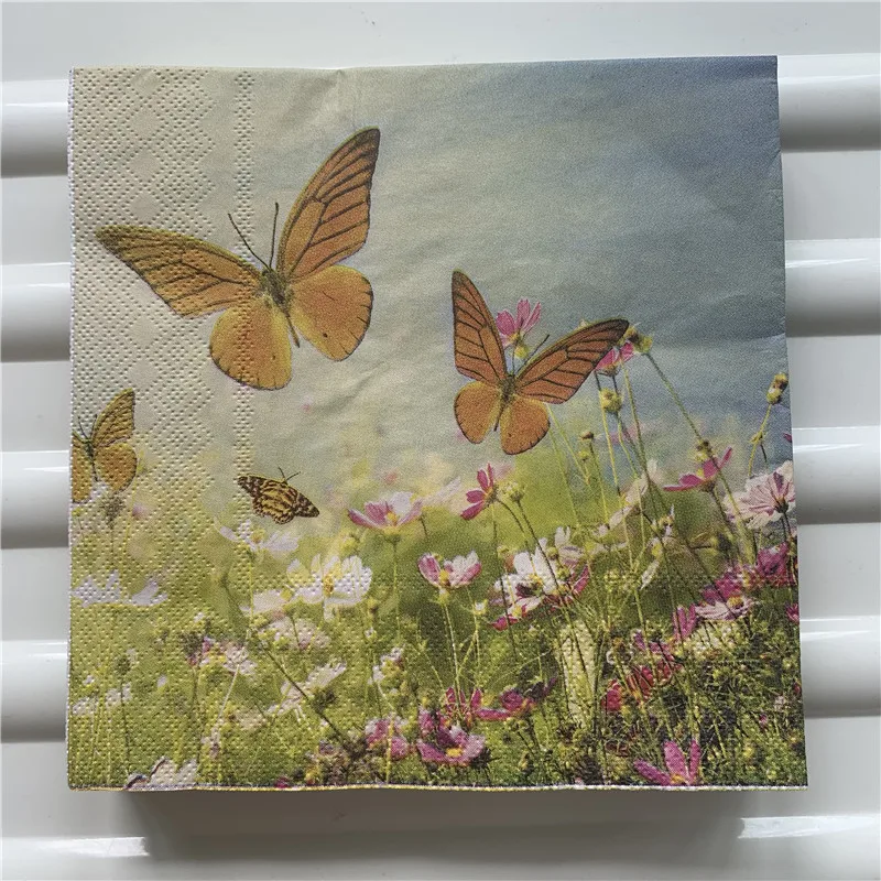 Декупажная бумажная салфетка элегантные тканевые салфетки винтажное полотенце